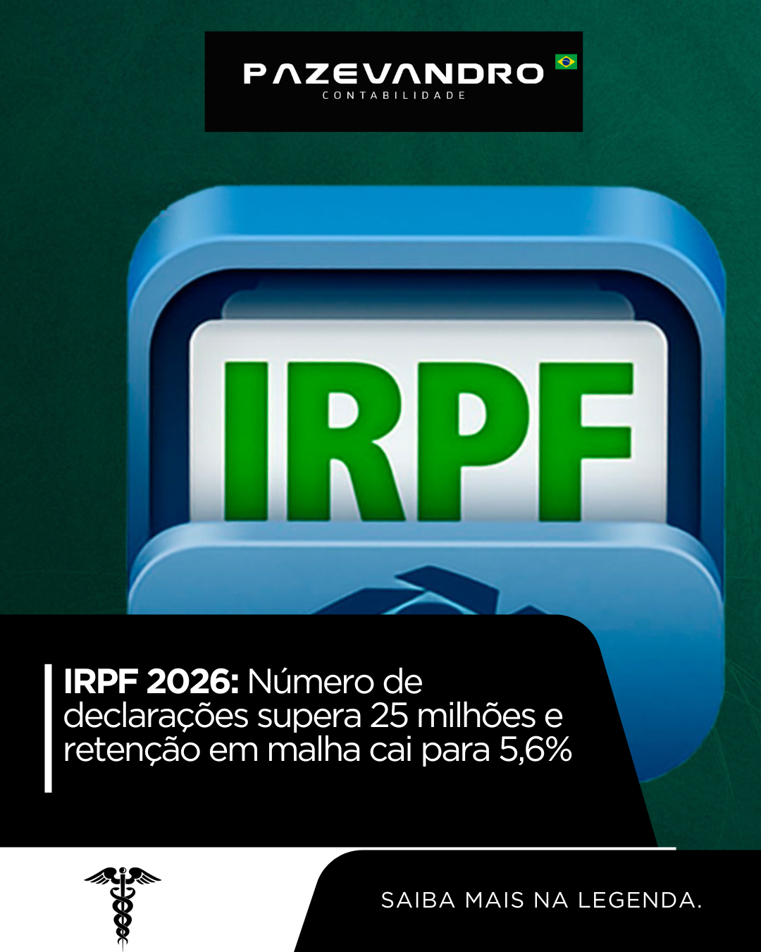Leia mais sobre o artigo IRPF 2026: Número de declarações supera 25 milhões e retenção em malha cai para 5,6%