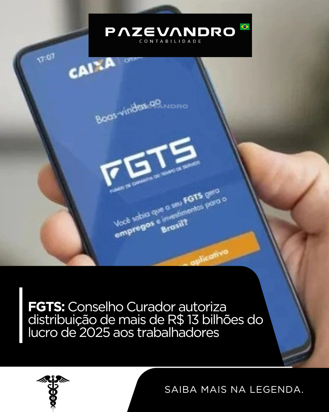 Leia mais sobre o artigo FGTS: Conselho Curador autoriza distribuição de mais de R$ 13 bilhões do lucro de 2025 aos trabalhadores