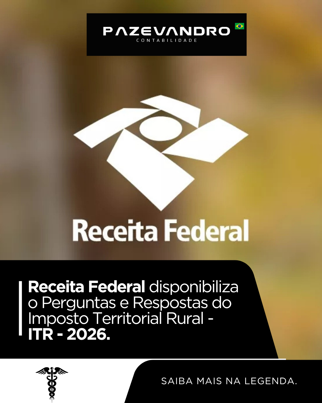 Leia mais sobre o artigo Receita Federal disponibiliza o Perguntas e Respostas do Imposto Territorial Rural – ITR – 2026